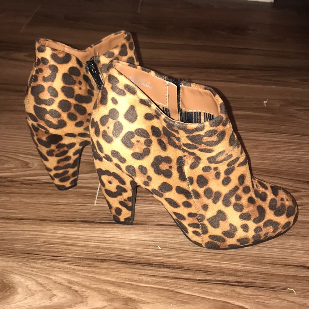 Cheetah Print Booties